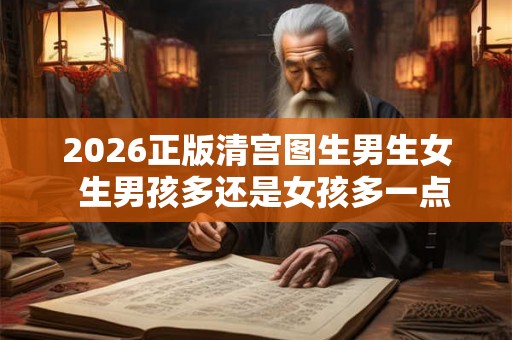 2026正版清宫图生男生女  生男孩多还是女孩多一点