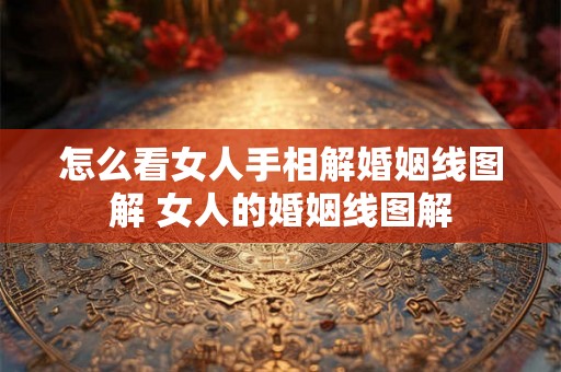 怎么看女人手相解婚姻线图解 女人的婚姻线图解