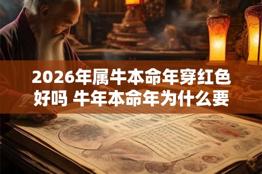 2026年属牛本命年穿红色好吗 牛年本命年为什么要穿红色 2026年属牛本命年穿红色好吗 牛年本命年为什么要穿红色