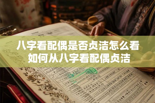 八字看配偶是否贞洁怎么看 如何从八字看配偶贞洁