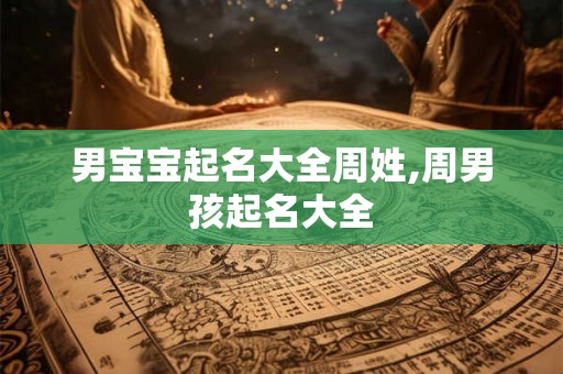 男宝宝起名大全周姓,周男孩起名大全