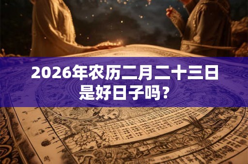2026年农历二月二十三日是好日子吗？