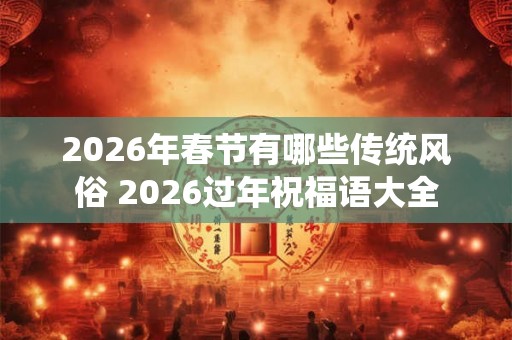 2026年春节有哪些传统风俗 2026过年祝福语大全 2026年春节有哪些传统风俗 2026过年祝福语大全