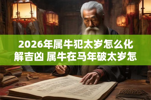 2026年属牛犯太岁怎么化解吉凶 属牛在马年破太岁怎么办