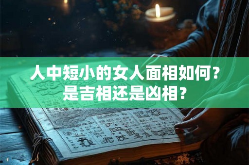 人中短小的女人面相如何？是吉相还是凶相？