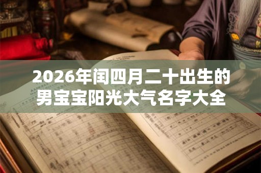 2026年闰四月二十出生的男宝宝阳光大气名字大全