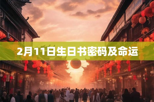 2月11日生日书密码及命运 2月11日生日书密码及命运
