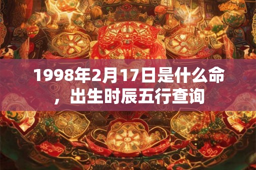 1998年2月17日是什么命,出生时辰五行查询 1998年2月17日是什么命,出生时辰五行查询
