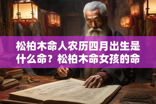 松柏木命人农历四月出生是什么命?松柏木命女孩的命运如何? 松柏木命人农历四月出生是什么命?松柏木命女孩的命运如何?
