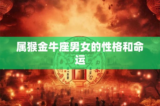 属猴金牛座男女的性格和命运 属猴金牛座男女的性格和命运