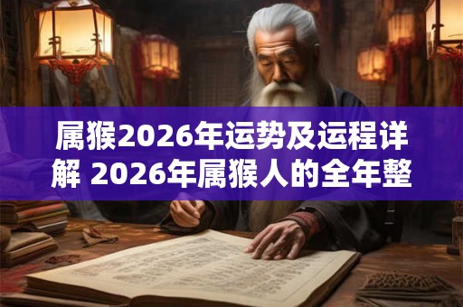 属猴2026年运势及运程详解 2026年属猴人的全年整体运势