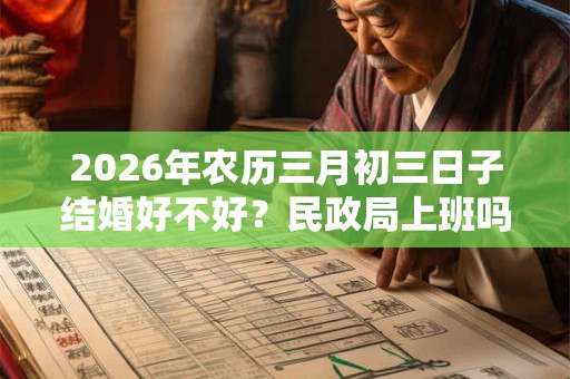 2026年农历三月初三日子结婚好不好？民政局上班吗？
