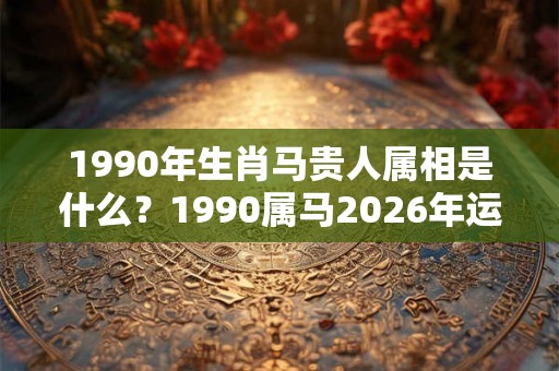 1990年生肖马贵人属相是什么？1990属马2026年运势如何？