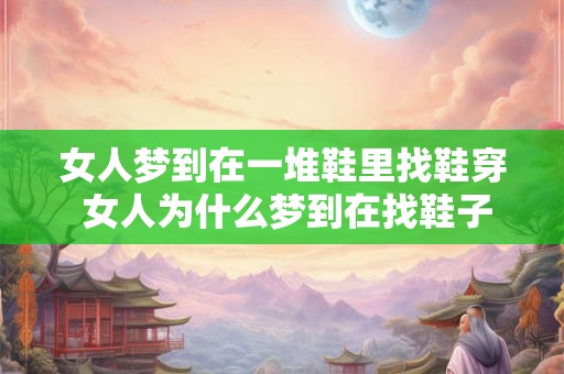 女人梦到在一堆鞋里找鞋穿 女人为什么梦到在找鞋子