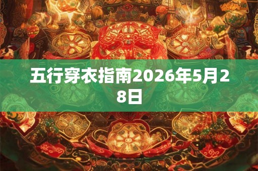五行穿衣指南2026年5月28日