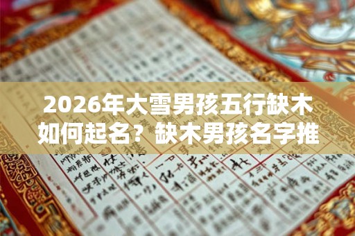 2026年大雪男孩五行缺木如何起名？缺木男孩名字推荐！