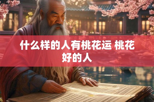 什么样的人有桃花运 桃花好的人 什么样的人有桃花运 桃花好的人