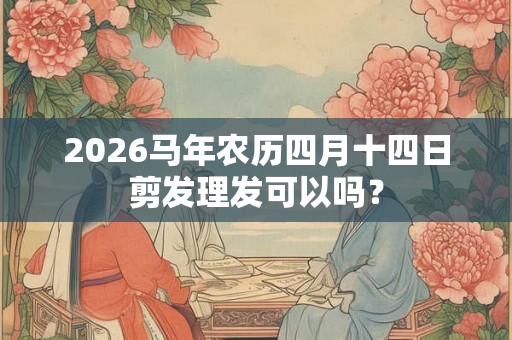 2026马年农历四月十四日剪发理发可以吗？
