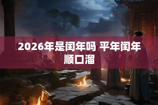 2026年是闰年吗 平年闰年顺口溜