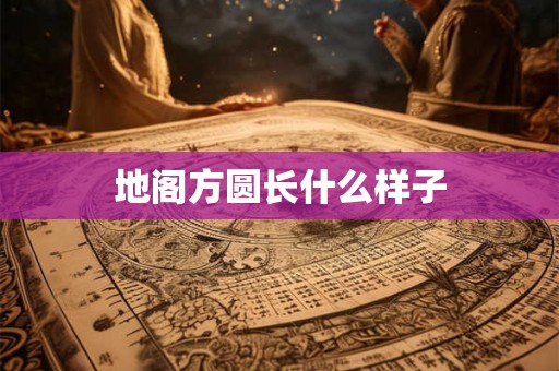 地阁方圆长什么样子
