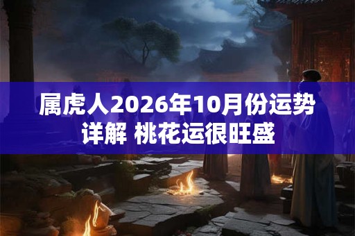 属虎人2026年10月份运势详解 桃花运很旺盛 属虎人2026年10月份运势详解 桃花运很旺盛