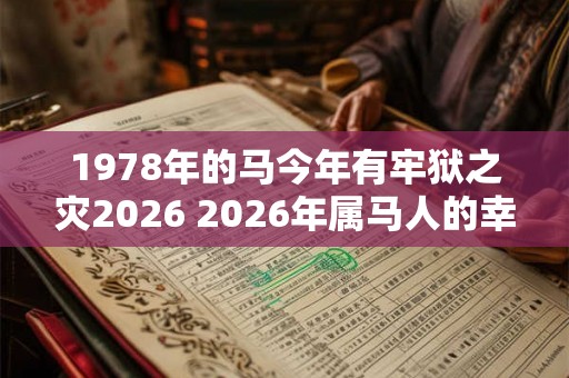 1978年的马今年有牢狱之灾2026 2026年属马人的幸运颜色