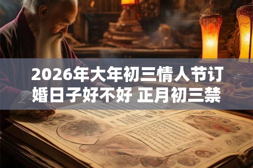 2026年大年初三情人节订婚日子好不好 正月初三禁忌