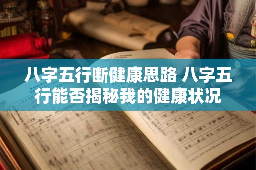 八字五行断健康思路 八字五行能否揭秘我的健康状况 八字五行断健康思路 八字五行能否揭秘我的健康状况