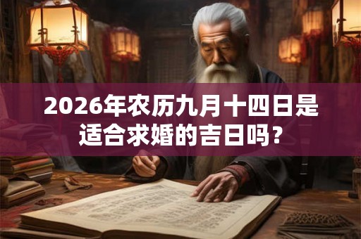2026年农历九月十四日是适合求婚的吉日吗？