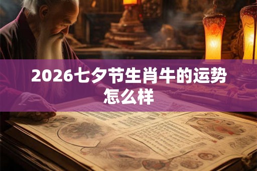 2026七夕节生肖牛的运势怎么样