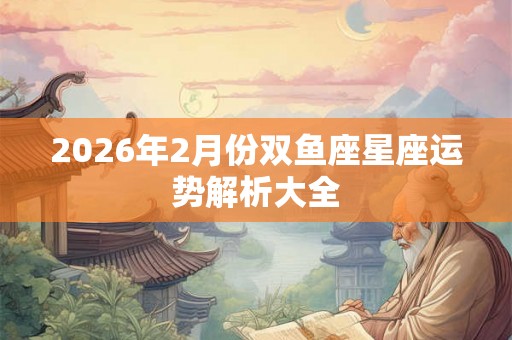 2026年2月份双鱼座星座运势解析大全 2026年2月份双鱼座星座运势解析大全