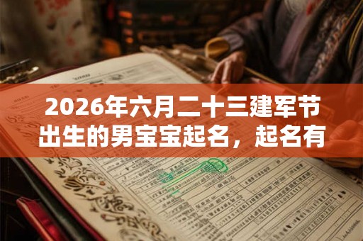 2026年六月二十三建军节出生的男宝宝起名，起名有什么讲究？
