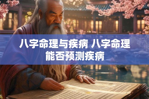 八字命理与疾病 八字命理能否预测疾病