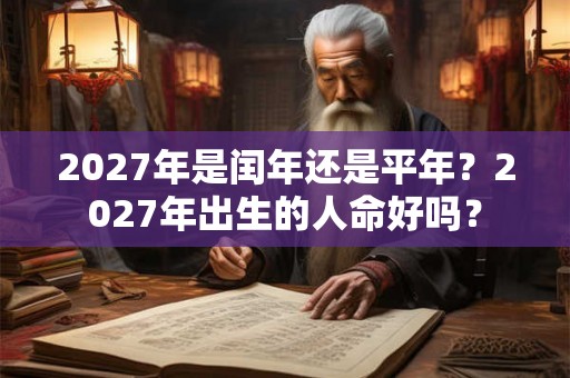 2027年是闰年还是平年?2027年出生的人命好吗? 2027年是闰年还是平年?2027年出生的人命好吗?