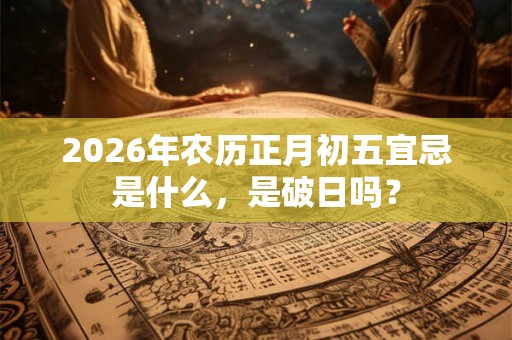 2026年农历正月初五宜忌是什么，是破日吗？