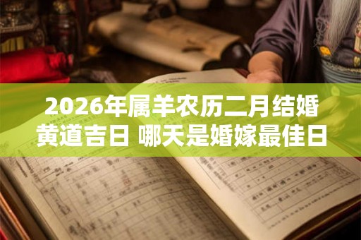 2026年属羊农历二月结婚黄道吉日 哪天是婚嫁最佳日子 2026年属羊农历二月结婚黄道吉日 哪天是婚嫁最佳日子
