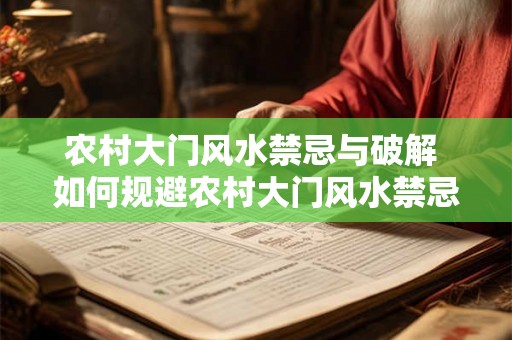 农村大门风水禁忌与破解 如何规避农村大门风水禁忌