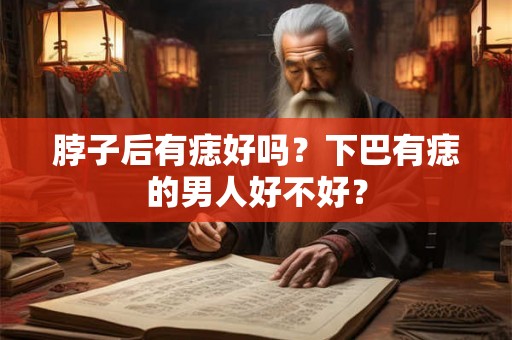 脖子后有痣好吗？下巴有痣的男人好不好？