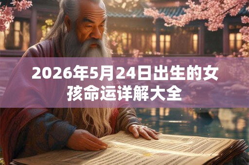 2026年5月24日出生的女孩命运详解大全 2026年5月24日出生的女孩命运详解大全