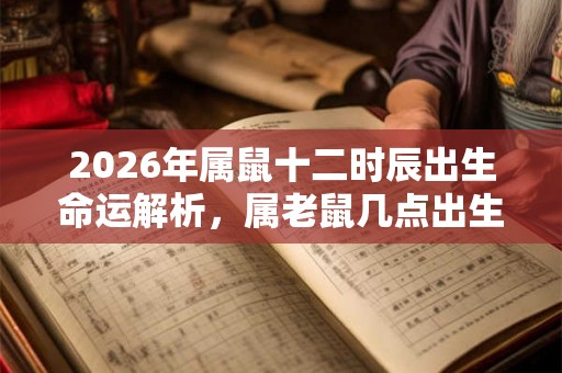 2026年属鼠十二时辰出生命运解析，属老鼠几点出生最好？