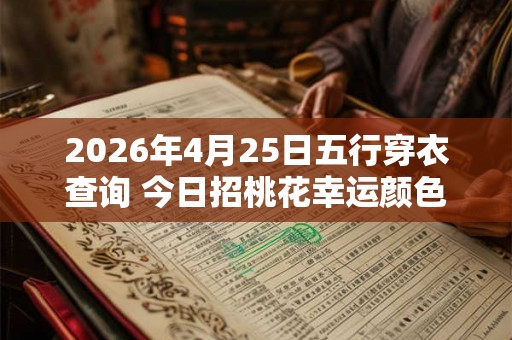 2026年4月25日五行穿衣查询 今日招桃花幸运颜色