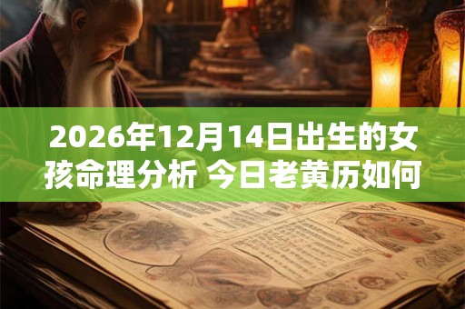 2026年12月14日出生的女孩命理分析 今日老黄历如何