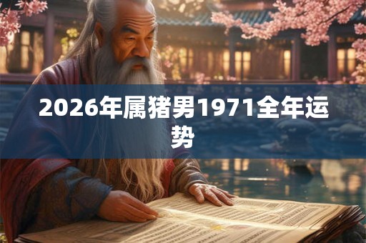 2026年属猪男1971全年运势