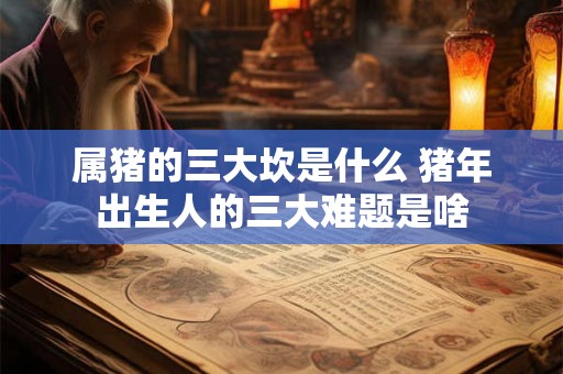 属猪的三大坎是什么 猪年出生人的三大难题是啥