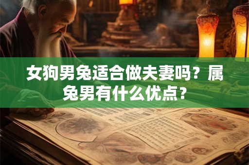 女狗男兔适合做夫妻吗？属兔男有什么优点？