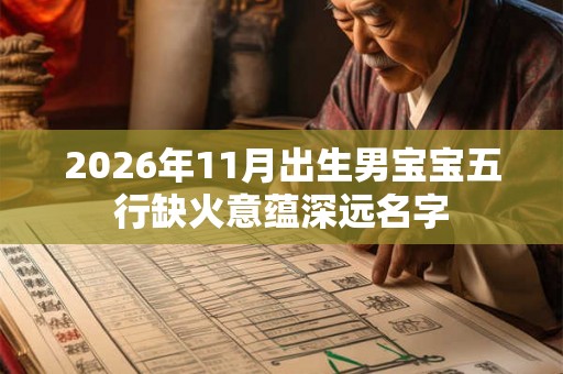 2026年11月出生男宝宝五行缺火意蕴深远名字