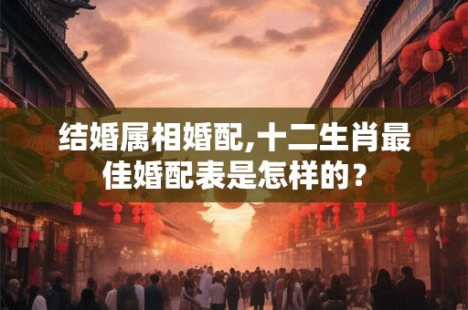 结婚属相婚配,十二生肖最佳婚配表是怎样的？