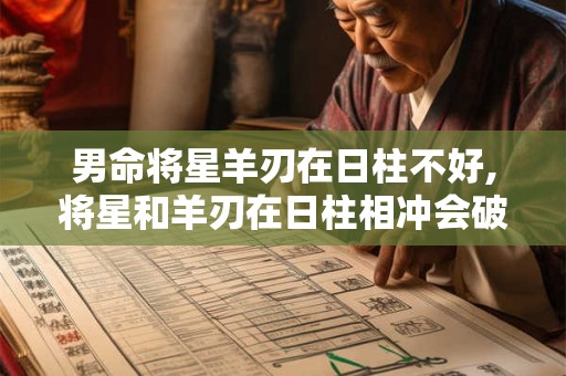 男命将星羊刃在日柱不好,将星和羊刃在日柱相冲会破财