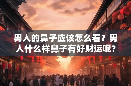 男人的鼻子应该怎么看？男人什么样鼻子有好财运呢？
