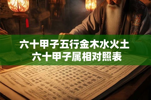 六十甲子五行金木水火土 六十甲子属相对照表 六十甲子五行金木水火土 六十甲子属相对照表